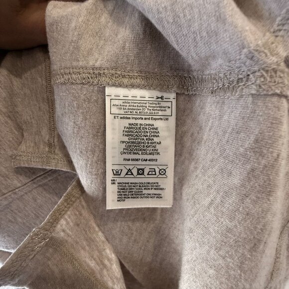 Adidas Stella Mccartney S Beige Graphic Tee Shirt Red Floral Design Short Sleeve - Picture 6 of 8